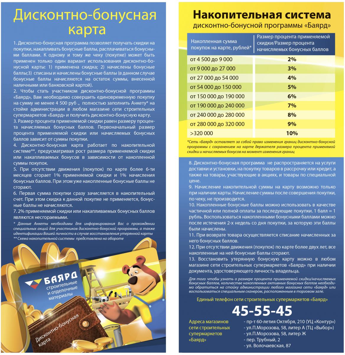 Дисконтно бонусная карта
